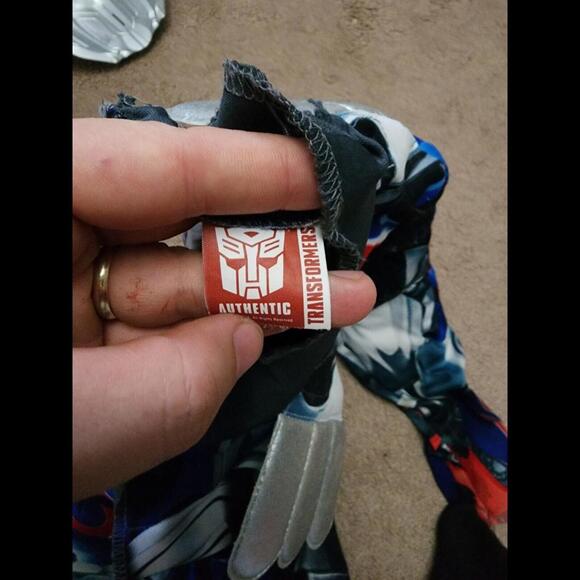 Transformer Authentic Hasbro Optimus Prime Superhero Halloween Jumpsuit S/P - Picture 3 of 4